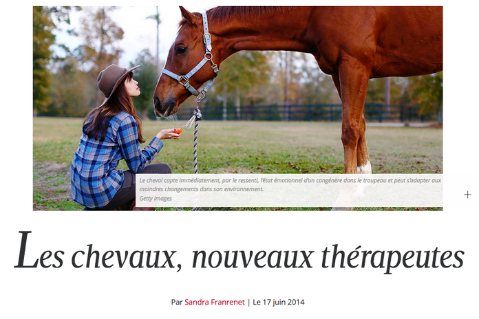 Madame Figaro - Les chevaux, nouveaux thérapeutes